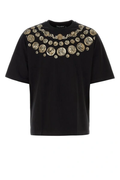 Dolce & Gabbana Black Cotton Oversize T-shirt