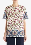 Etro T-shirt Mit Berries-motiven In Multicolor