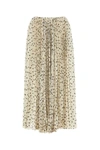 Saint Laurent Printed Georgette Mini Skirt In Multicolor