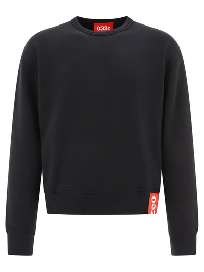 032c 032 C Taped Sweatshirt In Black