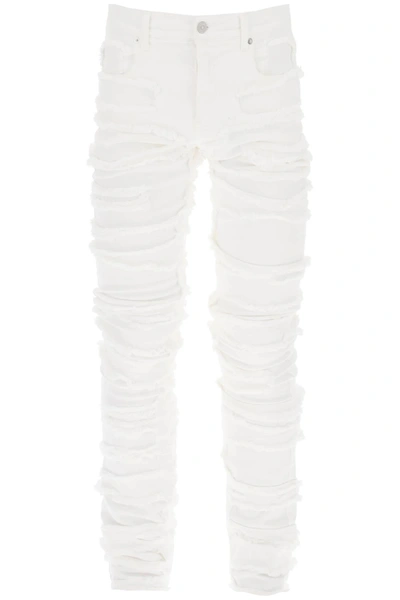 Alyx Ripped Effect Skinny Jeans In White