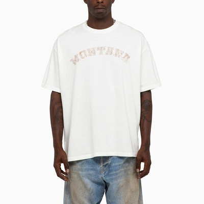 1989 Studio Graphic Print Round Neck Short Sleeves T-shirt In White