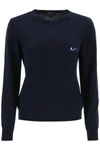 A.p.c. 'sylvaine' Logo Embroidered Cotton Sweater