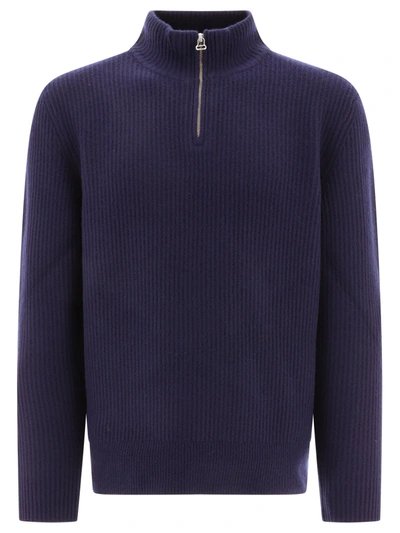 Apc A.p.c. "alex" Sweater In Blue