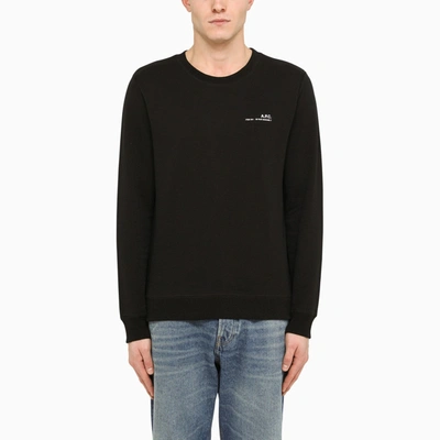 Apc A.p.c. Black Cotton Sweatshirt