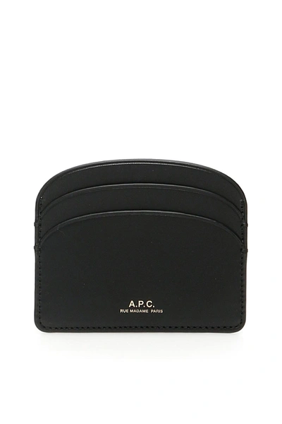 Apc A.p.c. Demi Lune Card Holder In Black