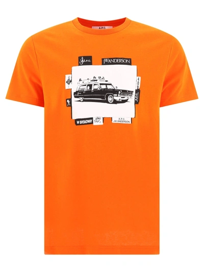 A.p.c. Orange Jw Anderson Edition T-shirt