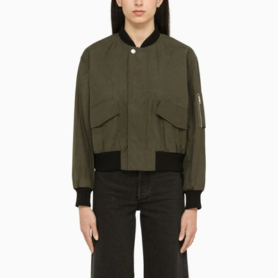 A.p.c. Khaki Cotton Bomber Jacket