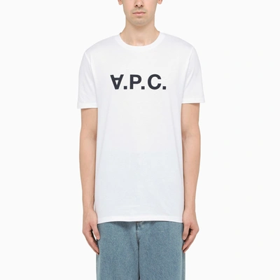 Apc A.p.c. Standard Grand Vpc Logo T-shirt In White