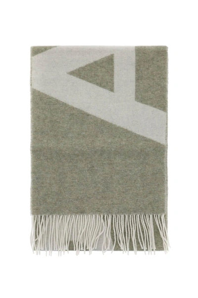 A.p.c. Malo Wool Blend Scarf In Green