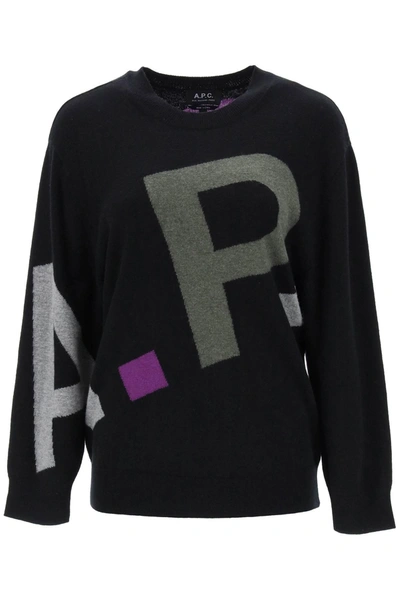 Apc A.p.c. Logo Jumper In Black