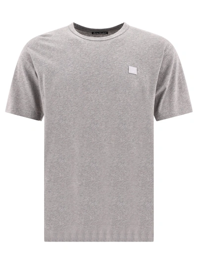 Acne Studios "nash Face" T-shirt In Grey