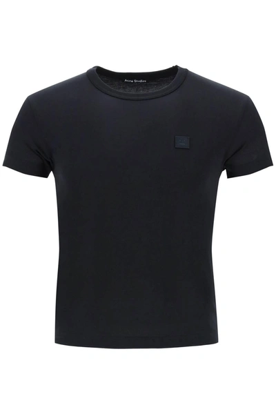 Acne Studios Organic Cotton T Shirt In Black