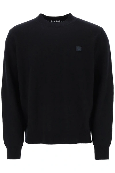 Acne Studios Responsible Wool Sweater Men In Negre