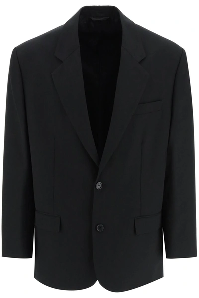 Acne Studios Wool Blend Jacket In Black