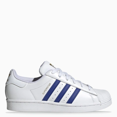 Adidas Originals White/blue Superstar Sneakers
