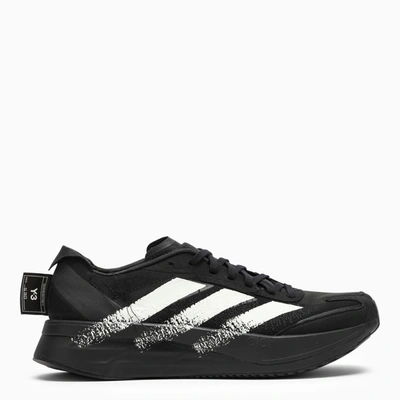 Y-3 Striped Lace-up Sneakers In Black White