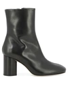 Aeyde Alena Leather Ankle Boots In Black