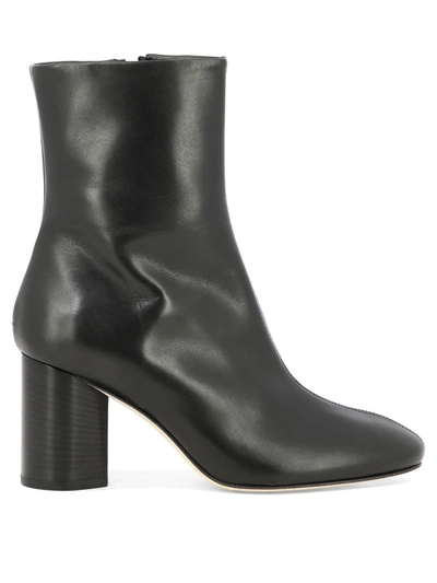 Aeyde Alena Leather Ankle Boots In Black