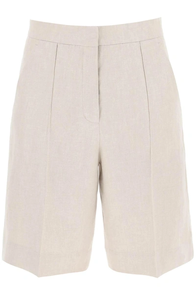 AGNONA AGNONA LINEN TWILL SHORTS