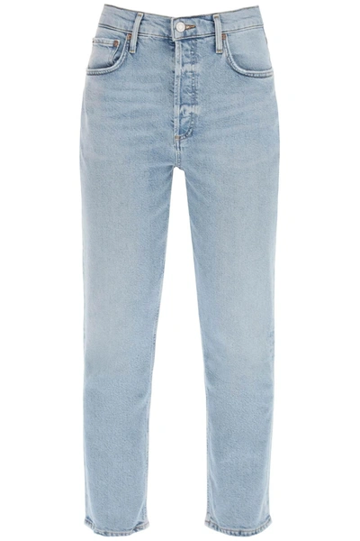 Agolde Denim Riley Jeans Nd  Donna 29 In Light Blue