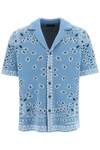 Alanui Bandana Jacquard Shirt In Blue