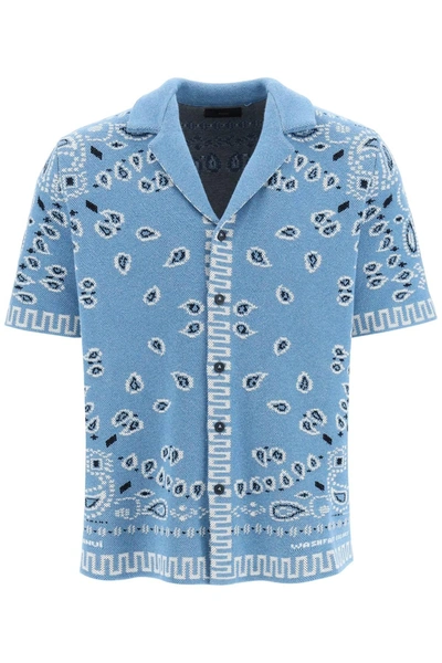 Alanui Bandana Jacquard Shirt In Blue