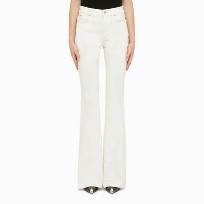 ALEXANDER MCQUEEN ALEXANDER MC QUEEN IVORY FLARED JEANS