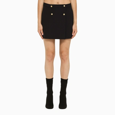 Alexander Mcqueen Alexander Mc Queen Navy Wool Miniskirt