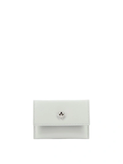 Alexander Mcqueen Alexander Mc Queen Skull Card Holder In Grey