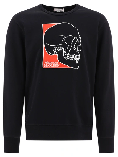 Alexander Mcqueen Alexander Mc Queen Sweatshirt With Embroidered Logo In Black