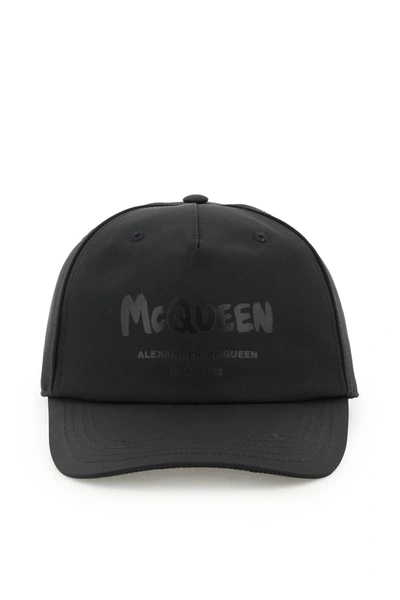 ALEXANDER MCQUEEN ALEXANDER MCQUEEN 'MCQUEEN GRAFFITI' BASEBALL HAT