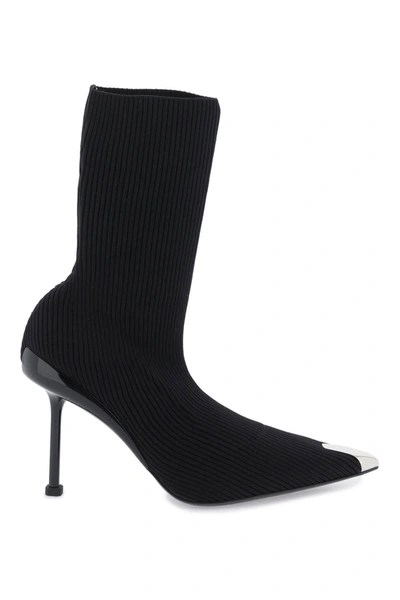 ALEXANDER MCQUEEN ALEXANDER MCQUEEN KNIT SLASH ANKLE BOOTS