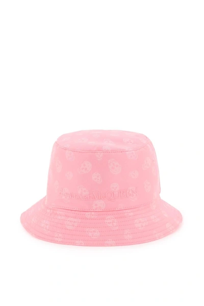 Alexander Mcqueen Skull Bucket Hat In Pink