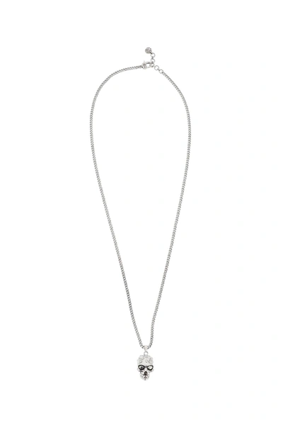 Alexander Mcqueen Skull-motif Chain-link Necklace In Grey