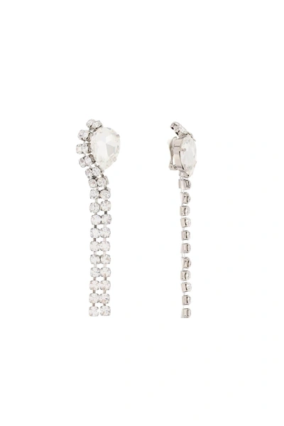 ALEXANDER MCQUEEN ALEXANDER MCQUEEN STUD EARRINGS WITH FACETED STONE