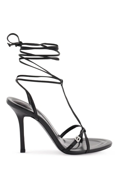 Alexander Wang 'lucienne' Leather Sandals In Black