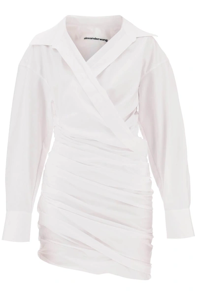 ALEXANDER WANG ALEXANDER WANG DRAPED MINI SHIRT DRESS