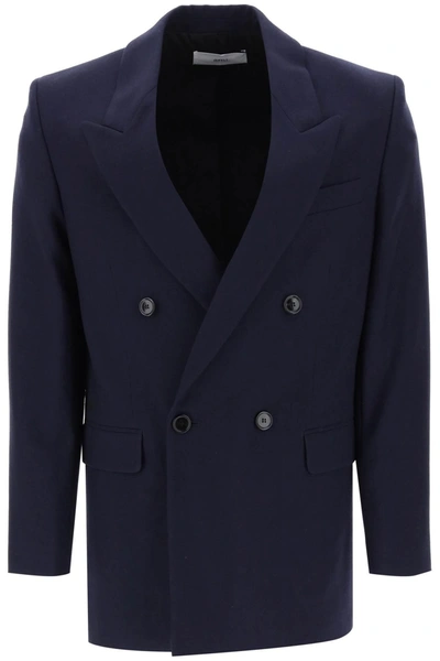 Ami Alexandre Mattiussi Double-breasted Jacket In Blue