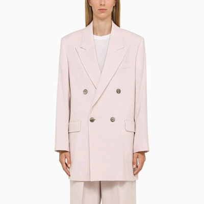 Ami Alexandre Mattiussi Powder Double-breasted Jacket In Pink