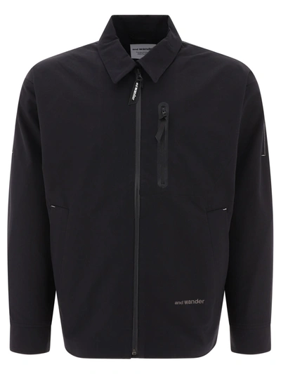 AND WANDER AND WANDER 69 PE MATT CLOTH JACKET