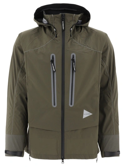 And Wander Green Pertex Shield Rain Jacket