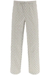 ANDERSSON BELL ANDERSSON BELL GEOMETRIC JACQUARD PANTS WITH SIDE OPENING