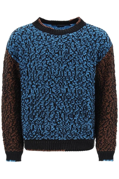 ANDERSSON BELL ANDERSSON BELL MULTICOLORED NET COTTON BLEND SWEATER