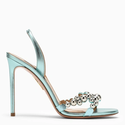 Aquazzura Aqua Bubbles Sandal 105 Sandal In Light Blue