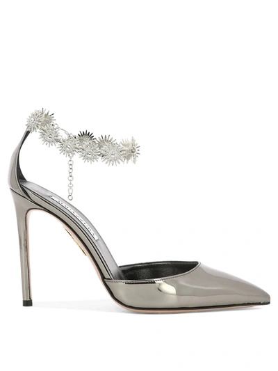 Aquazzura Comet Heeled Shoes In Silver
