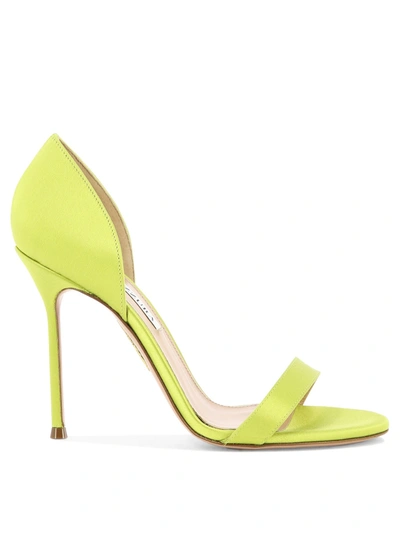 Aquazzura "uptown 105" Sandals In Green