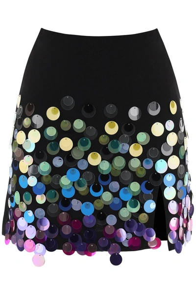 Art Dealer Blake Sequined Miniskirt In Black