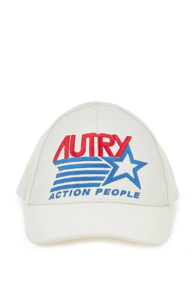 Autry Logo Baseball Cap In White