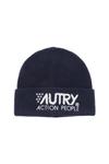 AUTRY AUTRY BEANIE HAT WITH EMBROIDERED LOGO